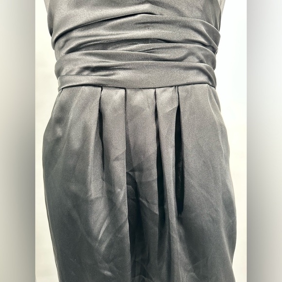 David’s Bridal Cocktail Length Cummerbund Waist Dress - Picture 3 of 11